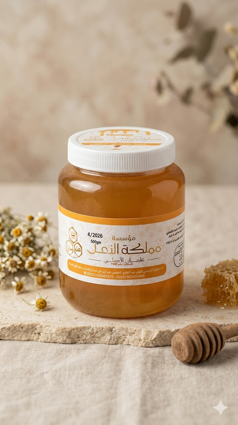 عسل برسيم 500 بلاستيك